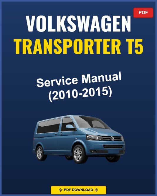 Volkswagen Transporter T5 2010-2015 Service Repair Workshop Manual | 2010 2011 2012