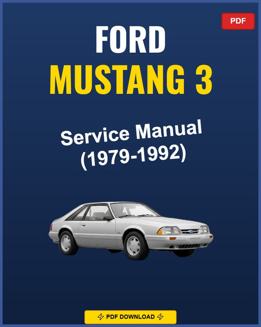 Ford Mustang 1979-1992 Service Repair Workshop Manual | 1979 1980 1981 1982 1983